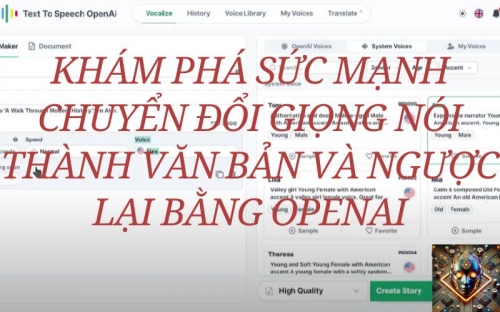 Khám Phá Sức Mạnh Chuyển Đổi Giọng Nói Thành Văn Bản Và Ngược Lại Bằng OpenAI